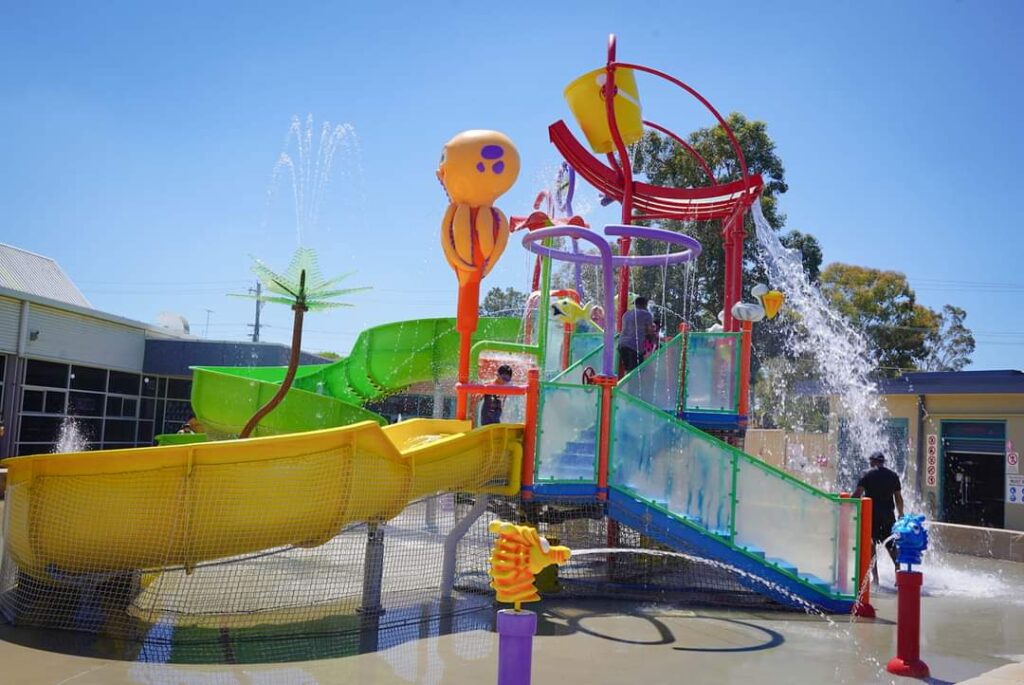 The splash park at Ripples Leisure Centre