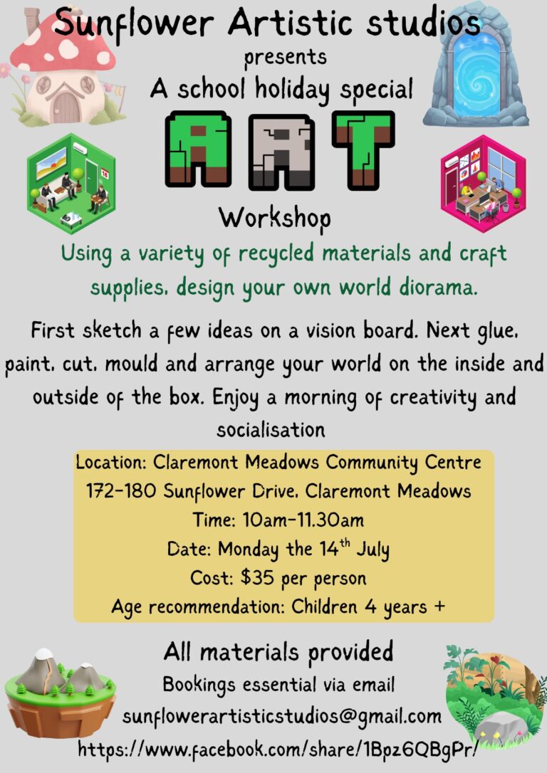 Create your own world art workshop