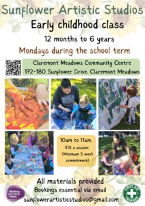 Early Childhood art classes-Claremont Meadows