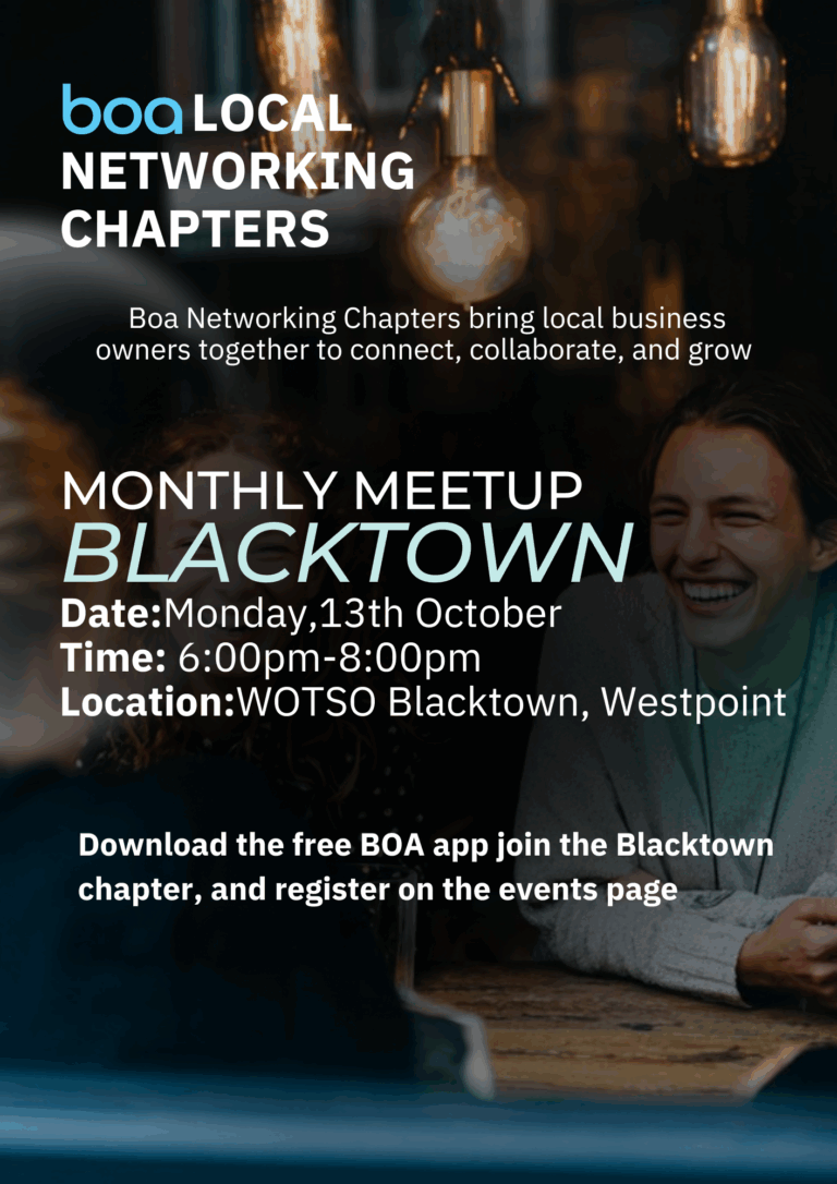 BOA Blacktown’s First Meetup is Here