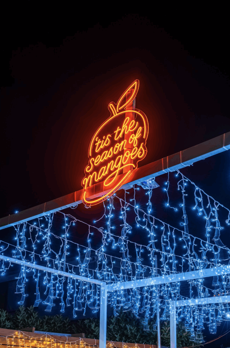 ‘Tis the Season for Mangoes — Mango Christmas Lights Display